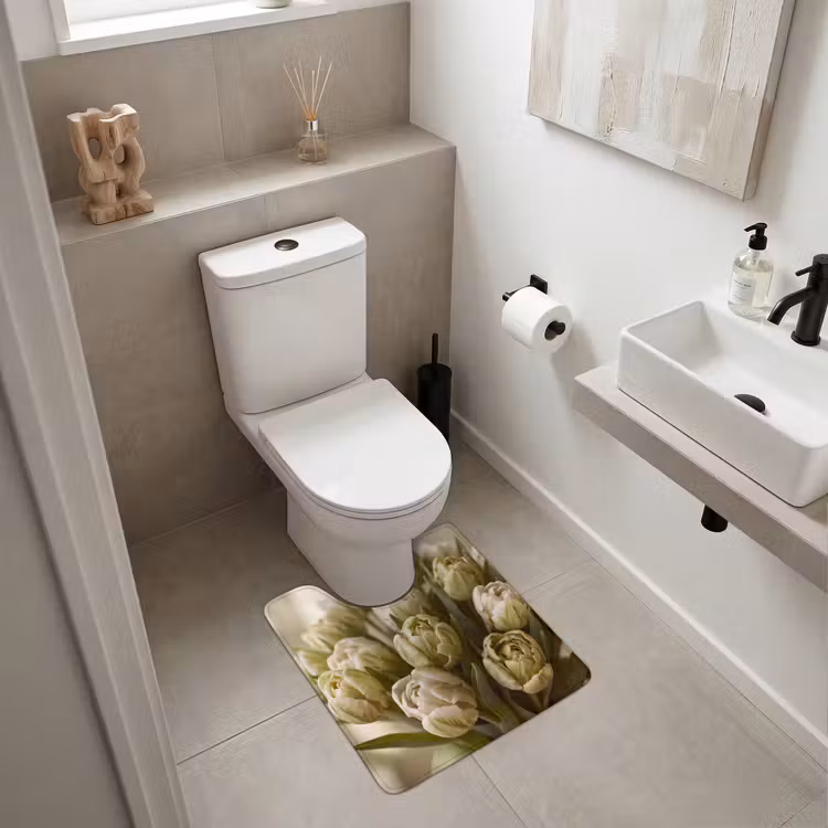 WC Vorleger - Blumen – Grün – Natur — 6