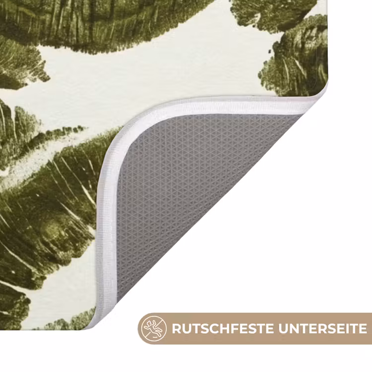 WC Vorleger - Kuss – Muster – Grün — 3