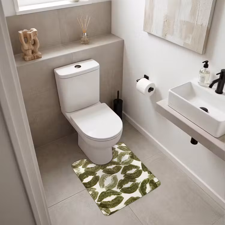 WC Vorleger - Kuss – Muster – Grün — 6
