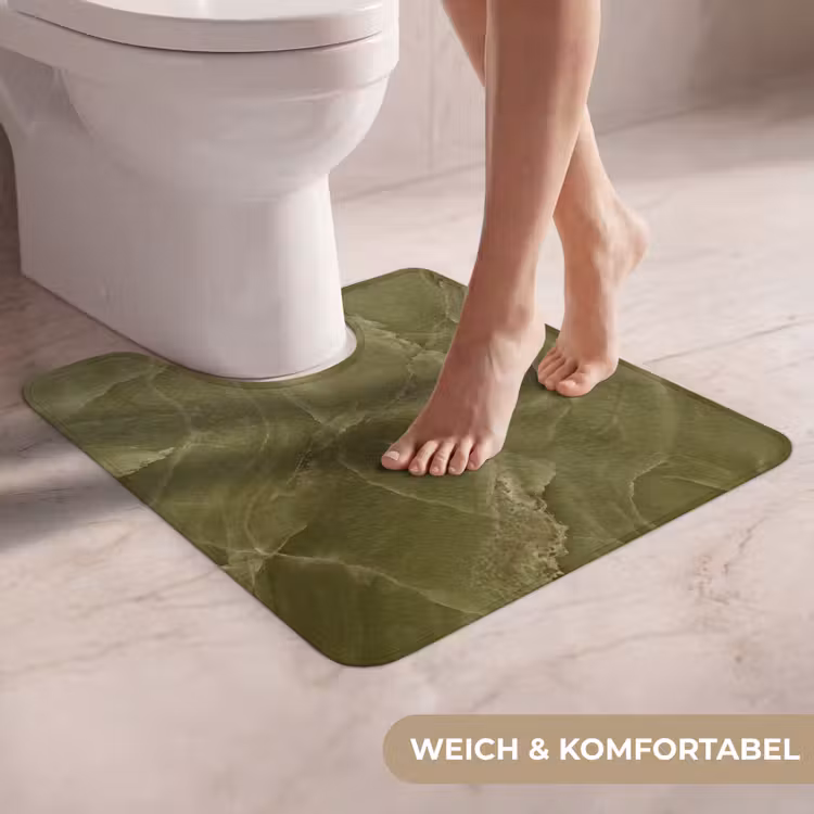 WC Vorleger - Marmor – Grün – Abstrakt — 5