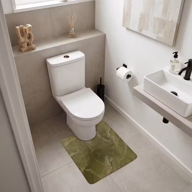 WC Vorleger - Marmor – Grün – Abstrakt — 6