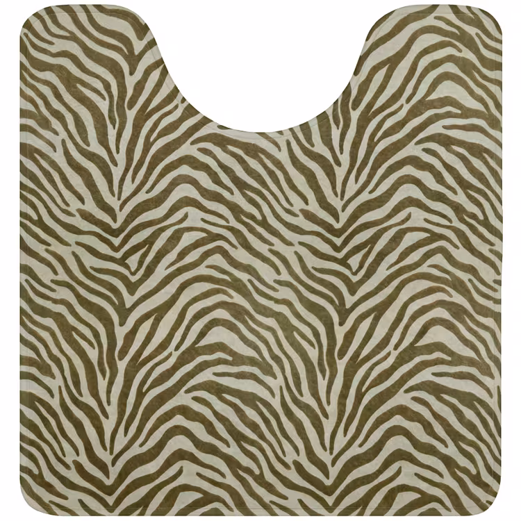 WC Vorleger - Zebra-Muster – Grün – Modern — 1