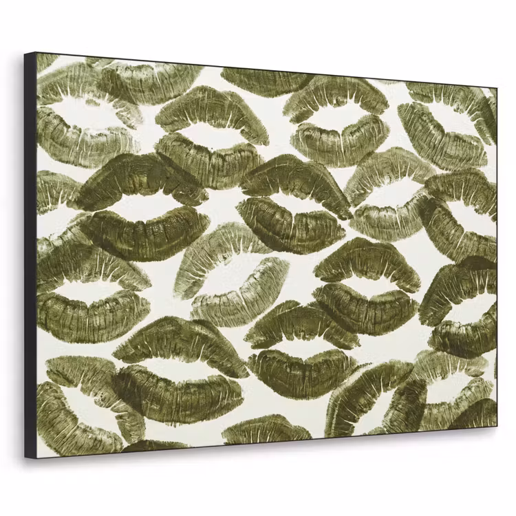 Art Frame - Kuss – Muster – Grün — 1