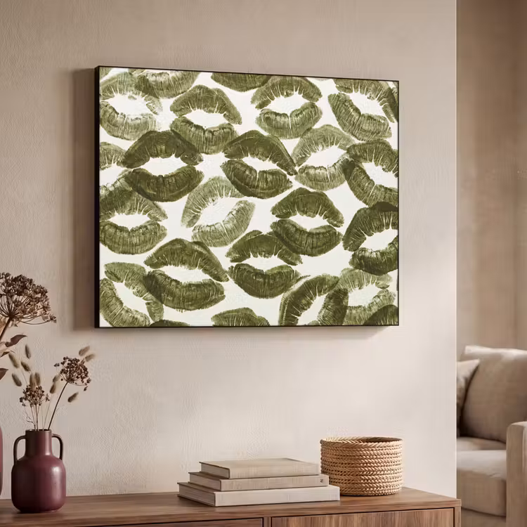 Art Frame - Kuss – Muster – Grün — 3