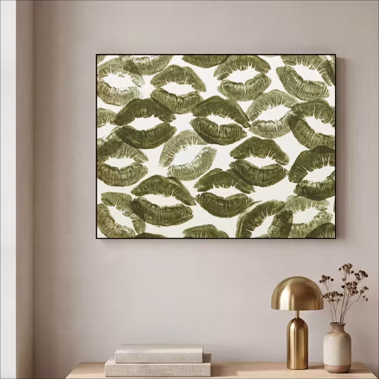 Art Frame - Kuss – Muster – Grün — 4
