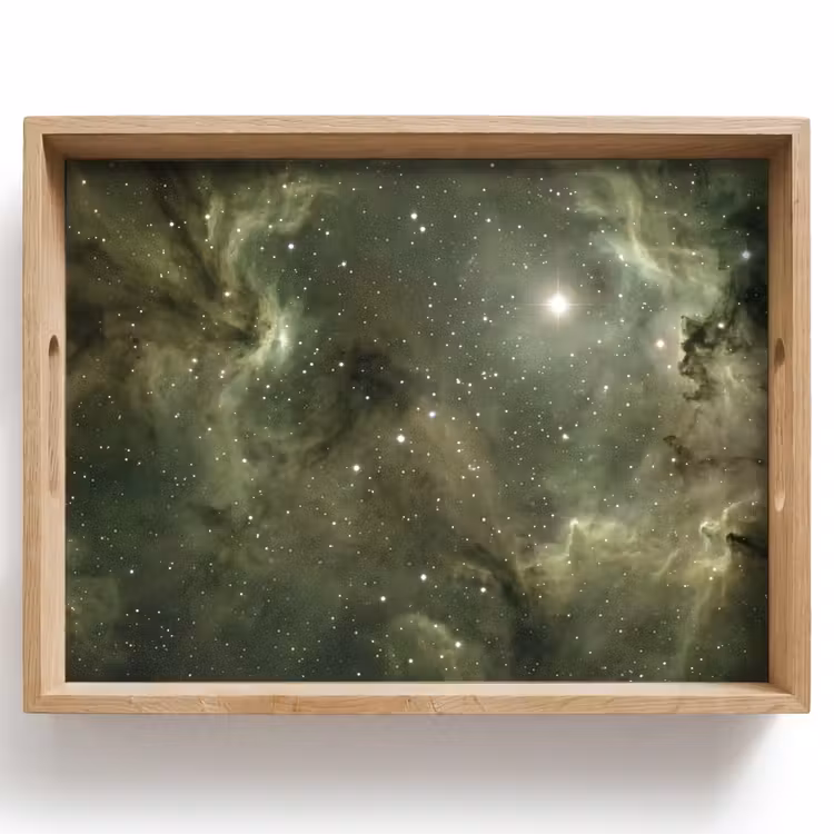 Tablett - Nebel – Sterne – Weltraum — 1
