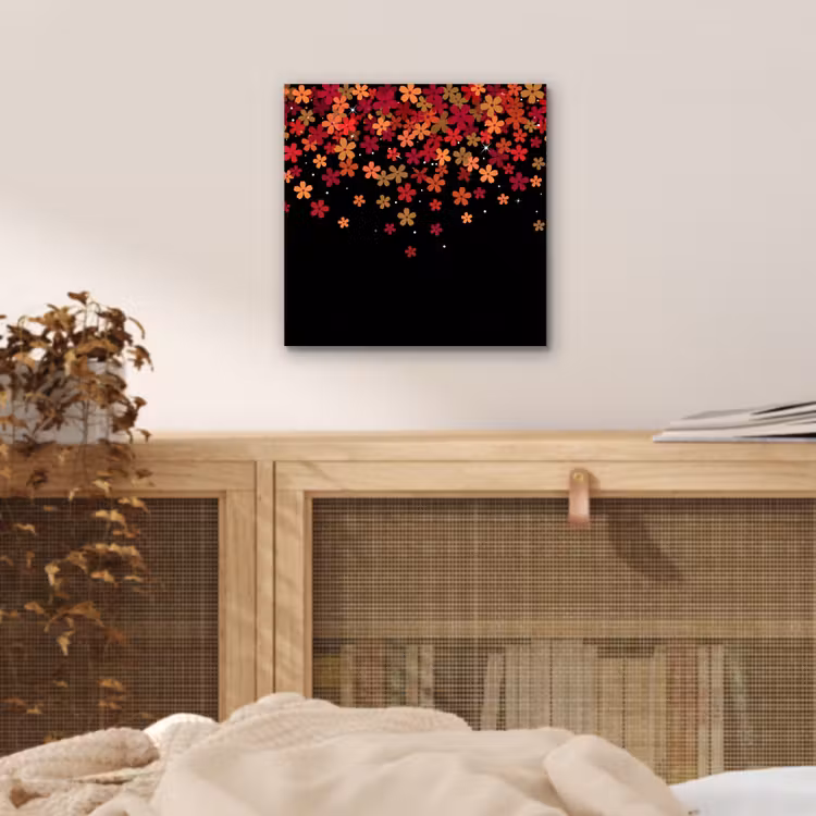 Alu-Dibond-Bild - Blumen – Abstrakt – Orange — 4