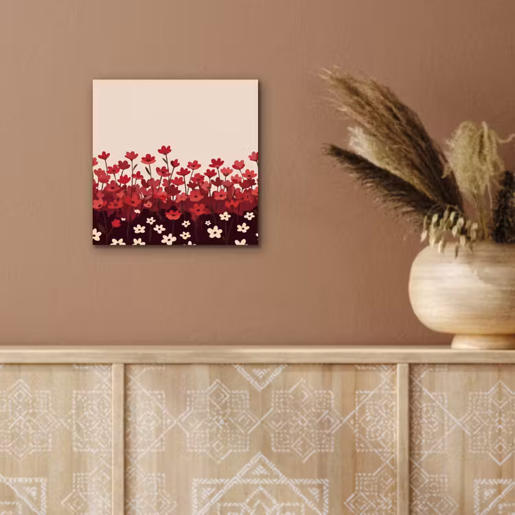 Alu-Dibond-Bild - Blumen – Rot – Natur — 5
