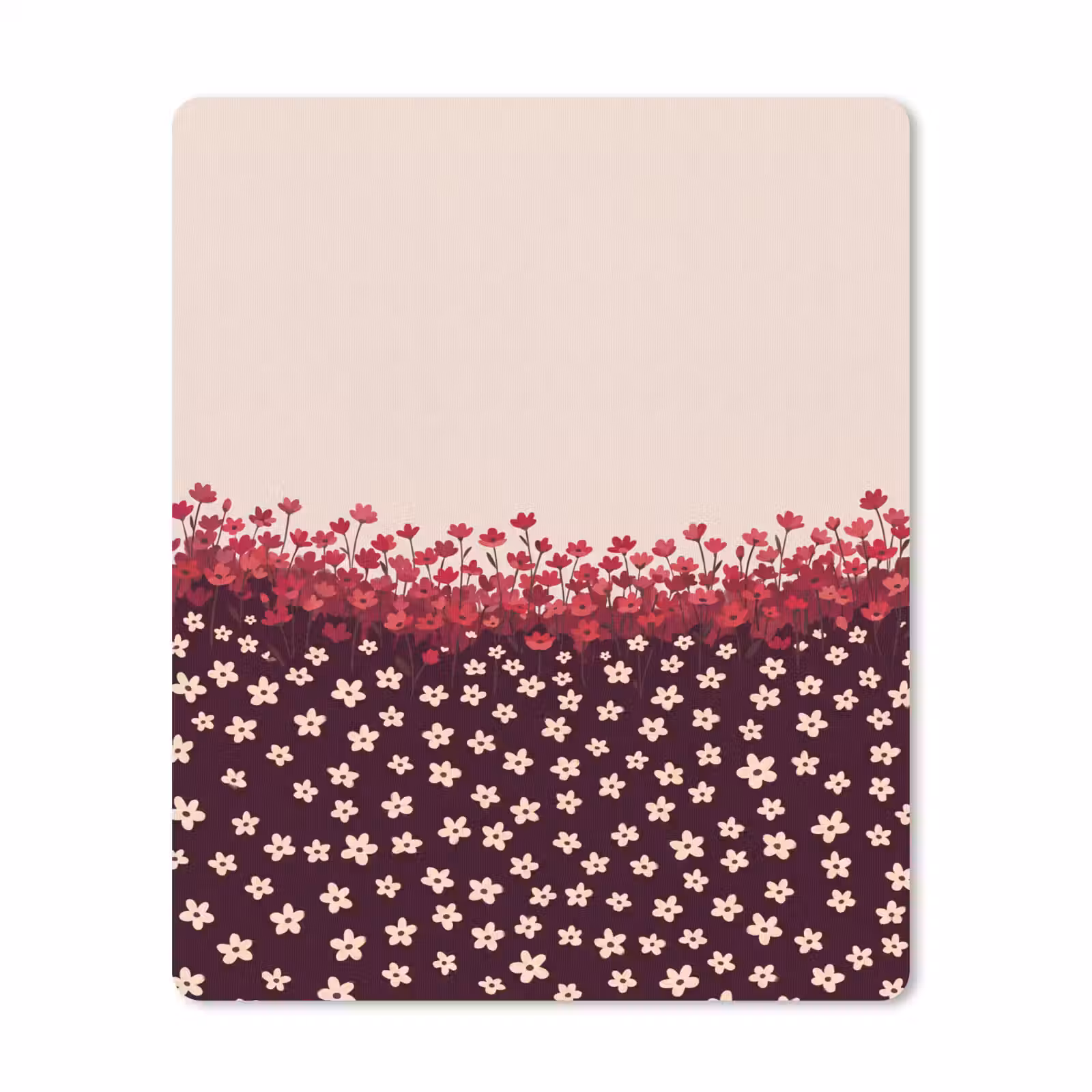 Mauspad - Blumen – Rot – Natur — 1