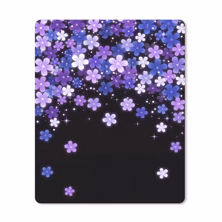 Mauspad - Blumen – Lila – Modern — 1