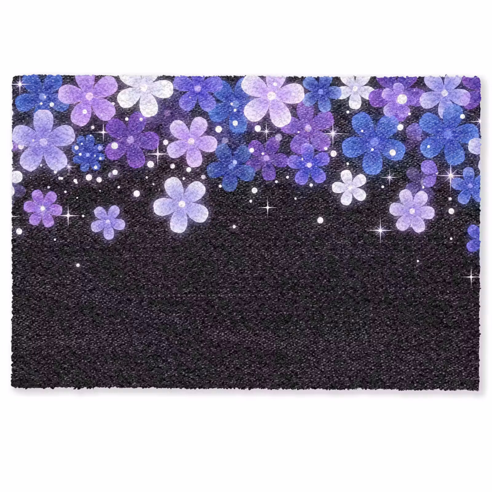 Fußmatte - Blumen – Lila – Modern — 1