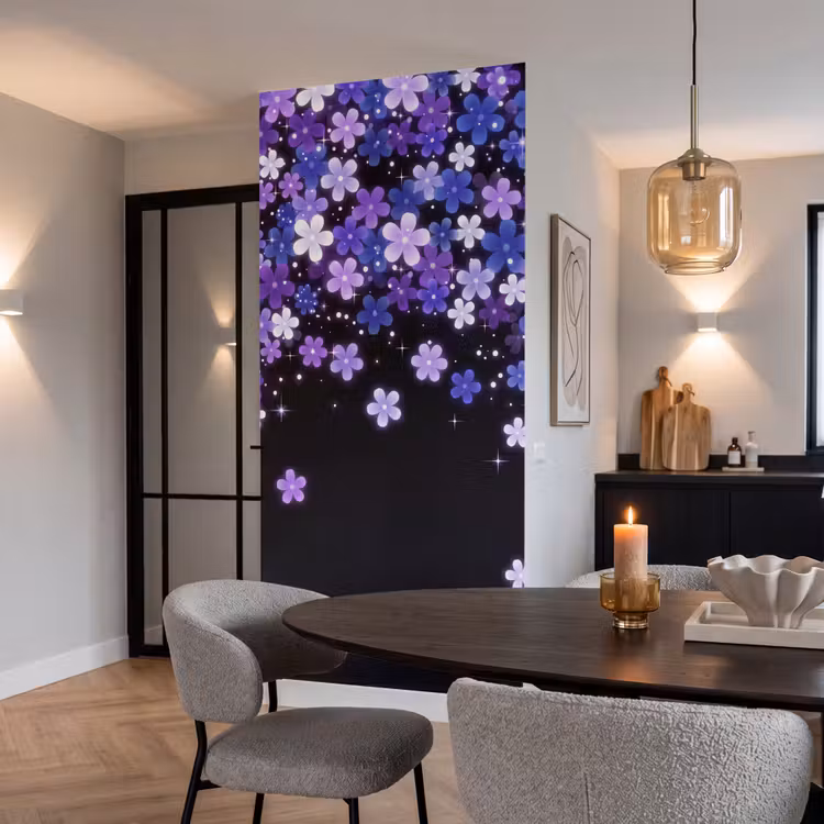 Tapete - Blumen – Lila – Modern — 5