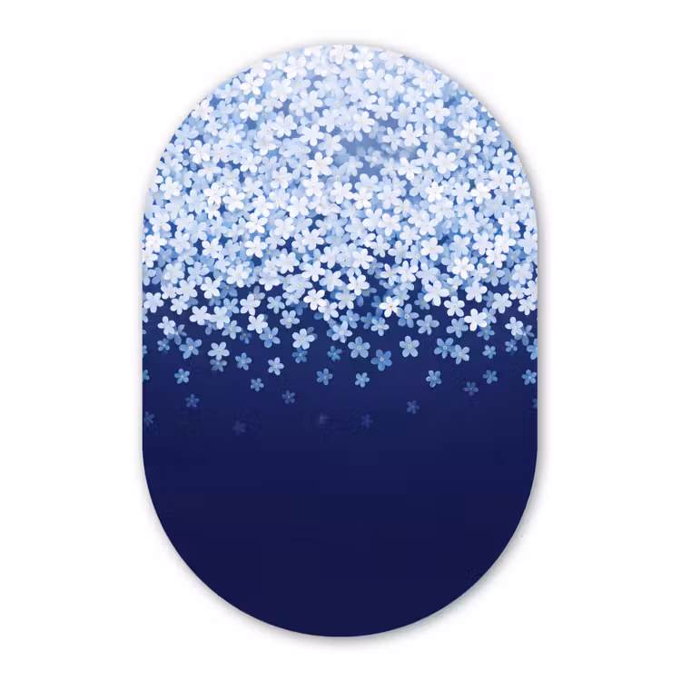 Forexbild Oval - Blumen – Hängend – Dekorativ — 1