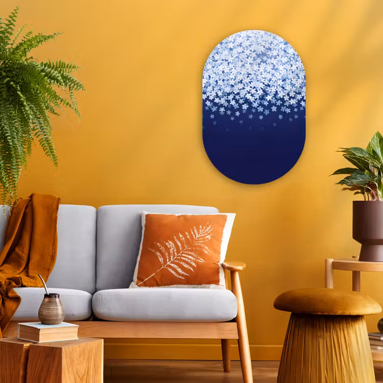 Forexbild Oval - Blumen – Hängend – Dekorativ — 2