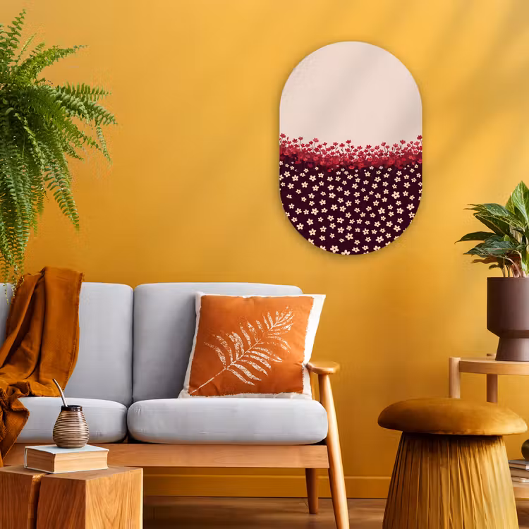 Forexbild Oval - Blumen – Rot – Natur — 2