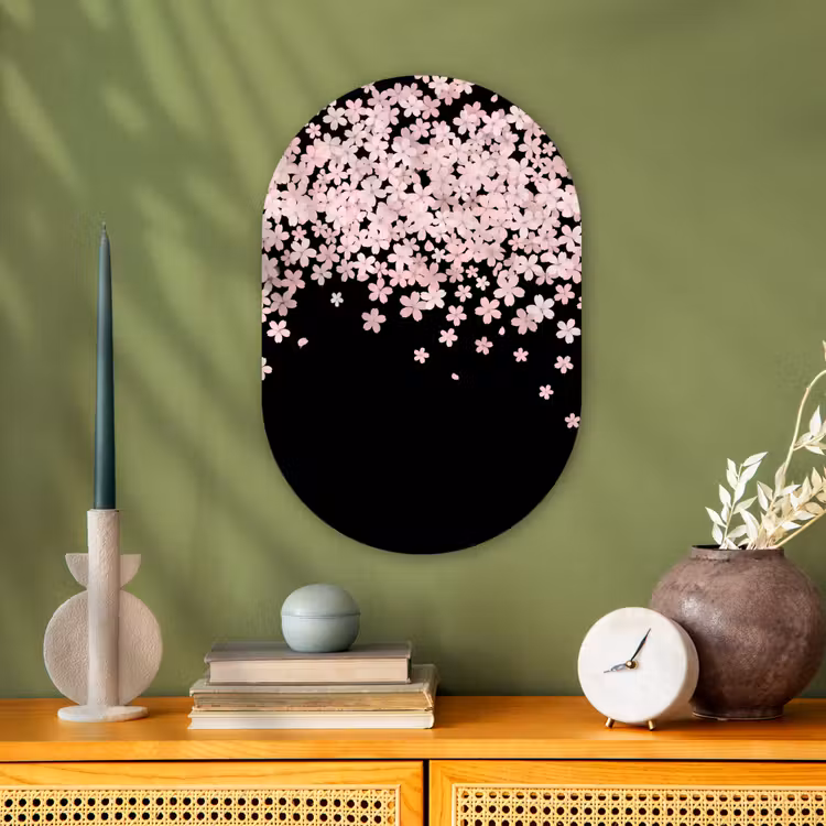 Forexbild Oval - Rosa Blumen – Natur — 3