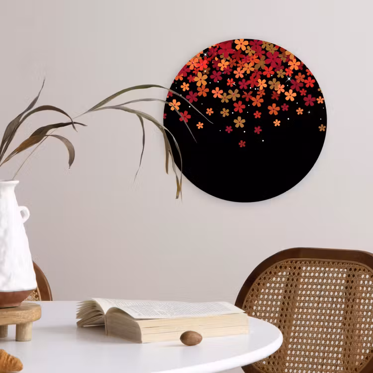 Forexbild Rund - Blumen – Abstrakt – Orange — 4