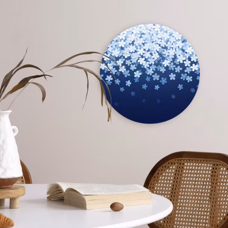 Forexbild Rund - Blumen – Hängend – Dekorativ — 4