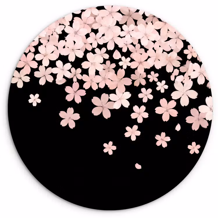 Forexbild Rund - Rosa Blumen – Natur — 1