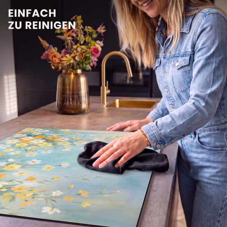 Herdabdeckplatte - Blumen – Zart – Frühling — 6