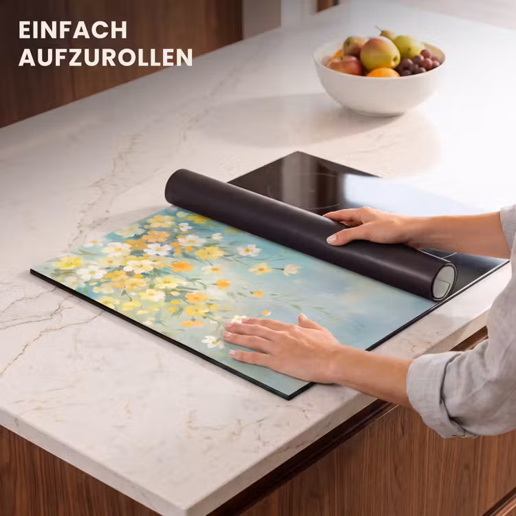 Herdabdeckplatte - Blumen – Zart – Frühling — 7