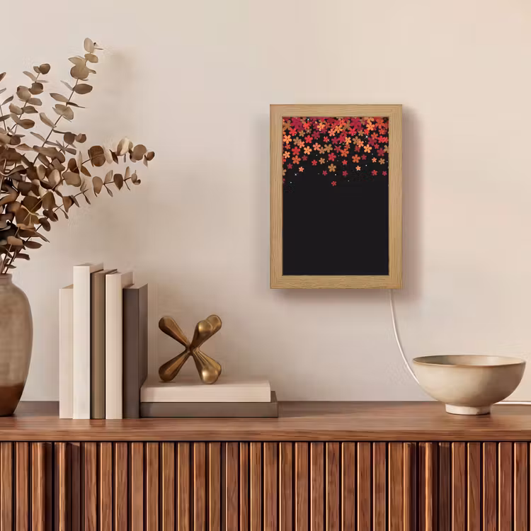 Personalisierte Lightbox - Blumen – Abstrakt – Orange — 4