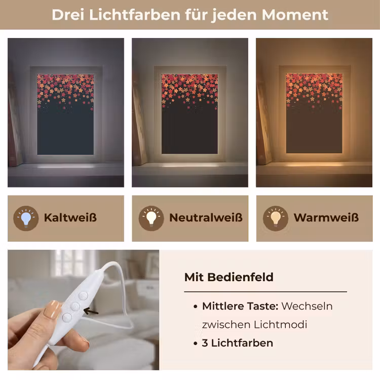Personalisierte Lightbox - Blumen – Abstrakt – Orange — 7