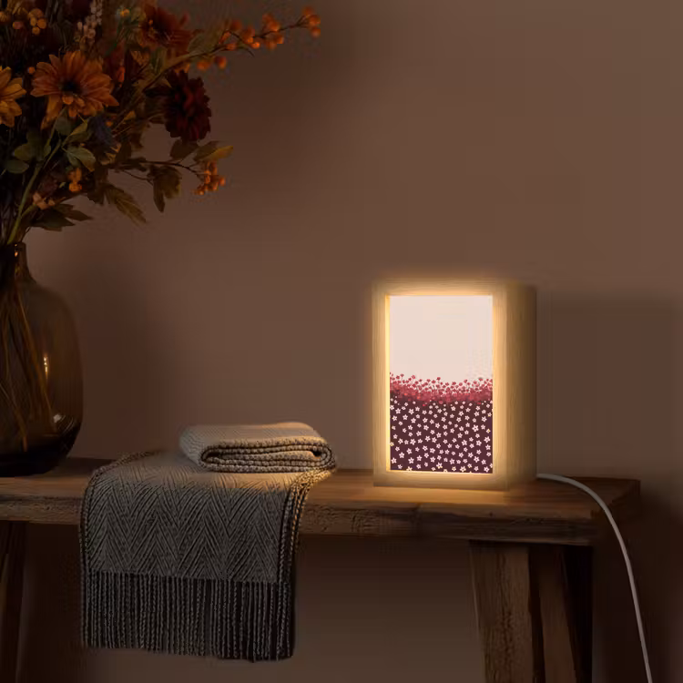 Personalisierte Lightbox - Blumen – Rot – Natur — 3