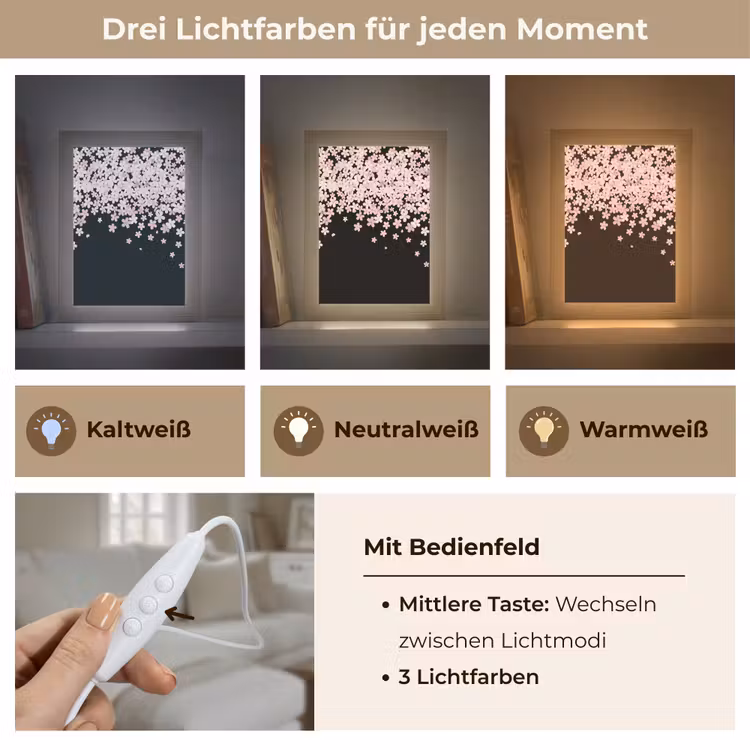 Personalisierte Lightbox - Rosa Blumen – Natur — 7