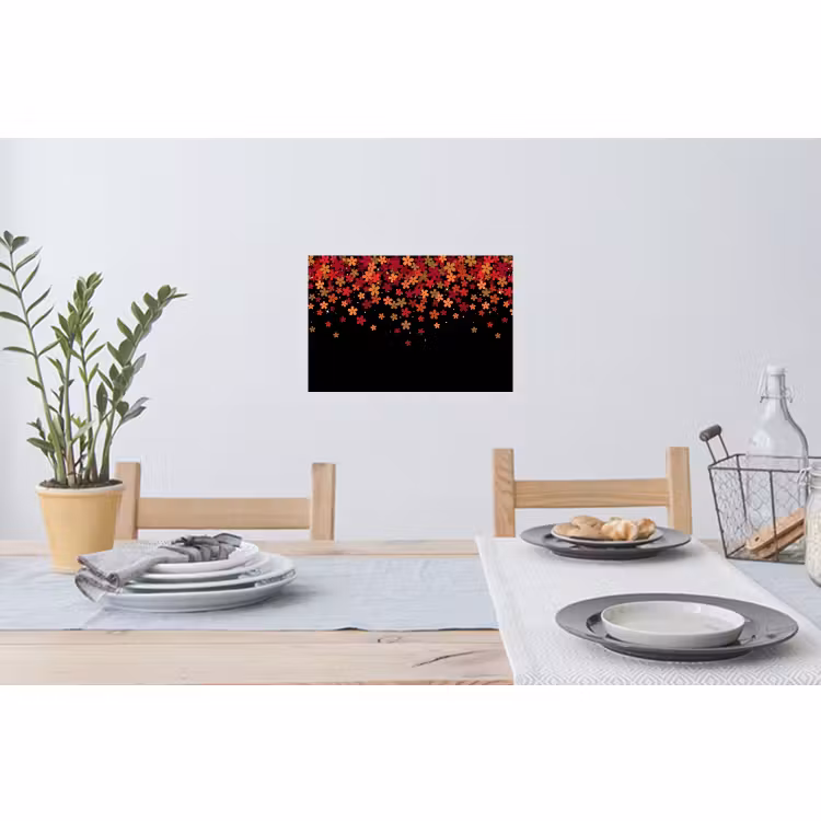 Wandtattoo – Blumen – Abstrakt – Orange — 4