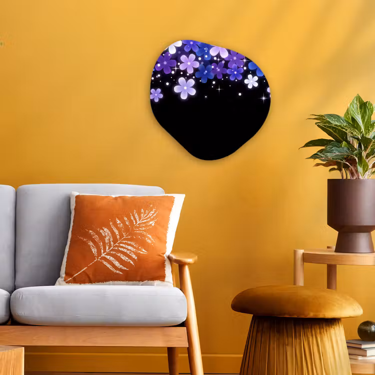 Forexbild Organische Form - Blumen – Lila – Modern — 3