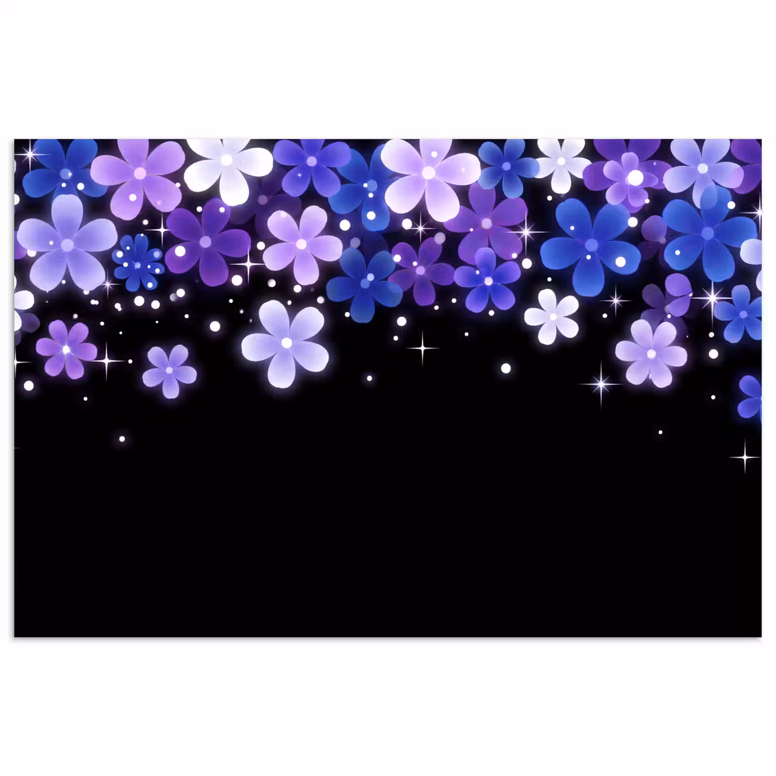 Poster - Blumen – Lila – Modern — 1