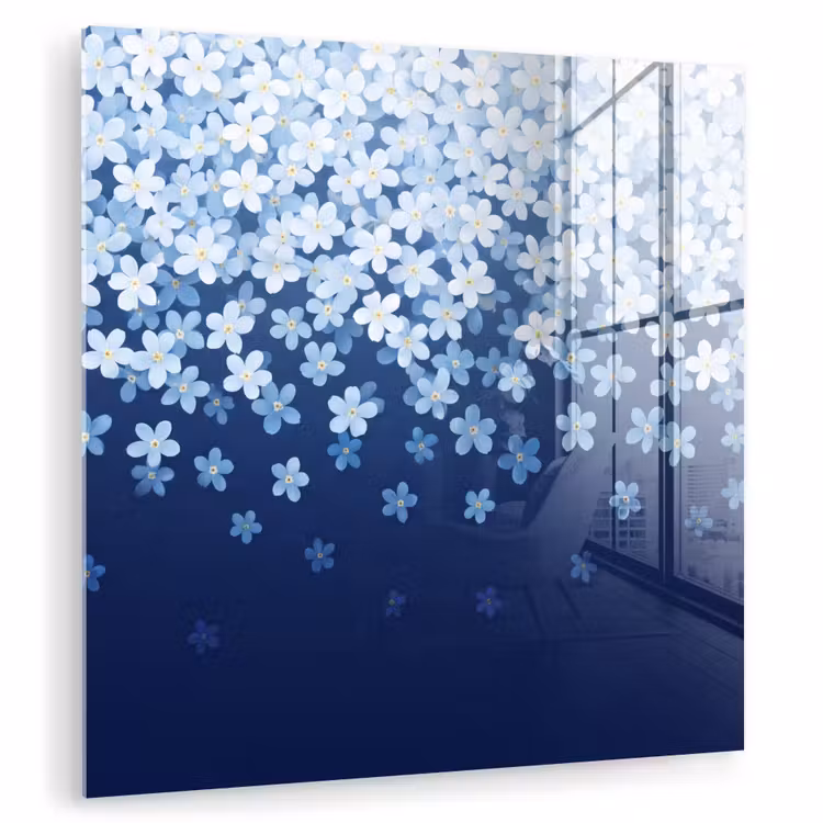 Glasbild - Blumen – Hängend – Dekorativ — 1