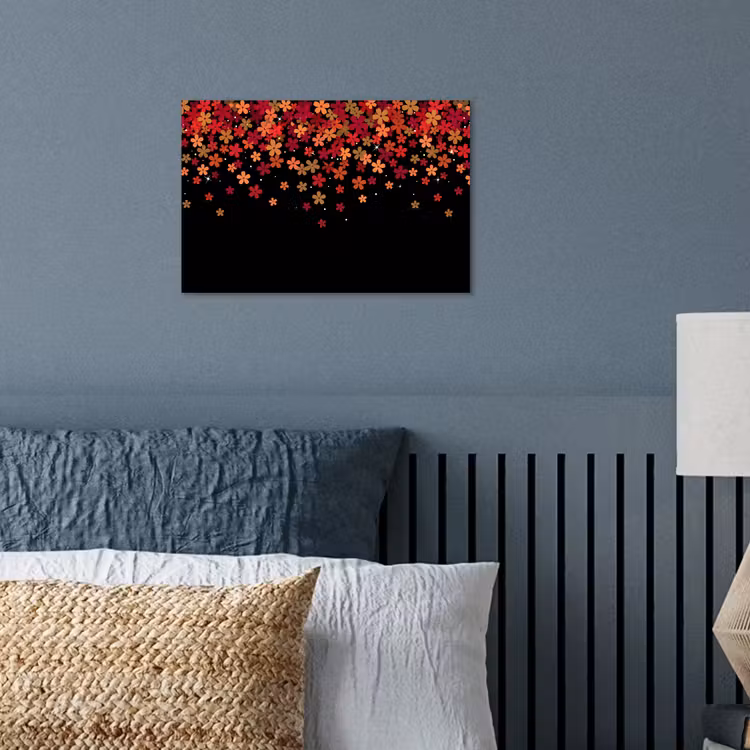 Poster - Blumen – Abstrakt – Orange — 3