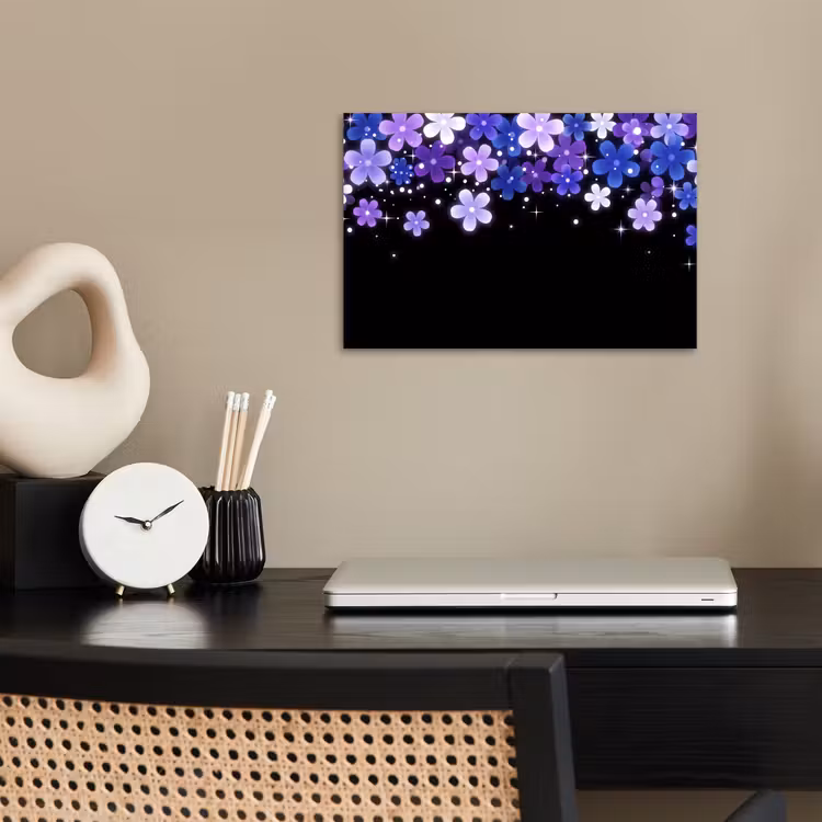 Poster - Blumen – Lila – Modern — 2