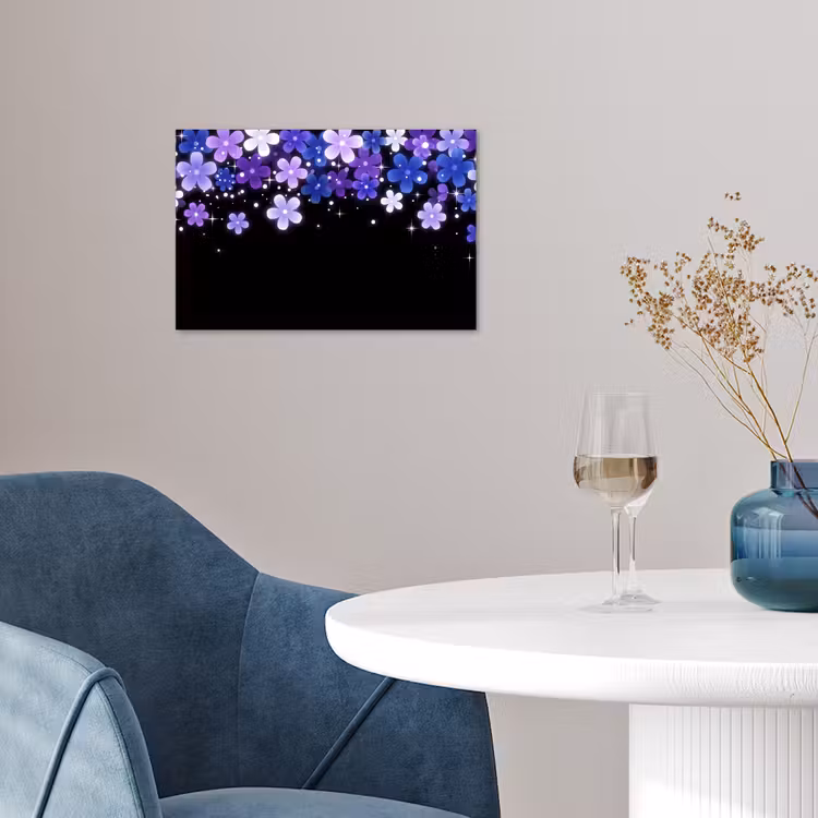 Poster - Blumen – Lila – Modern — 4