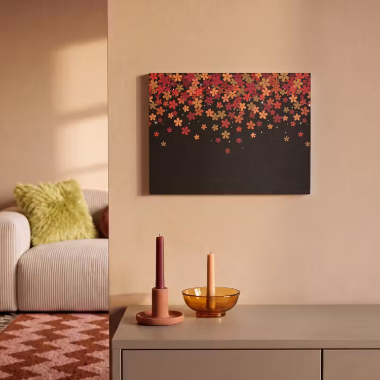 Akustikbild - Blumen – Abstrakt – Orange — 2