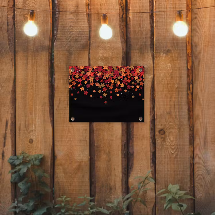 Gartenposter - Blumen – Abstrakt – Orange — 2
