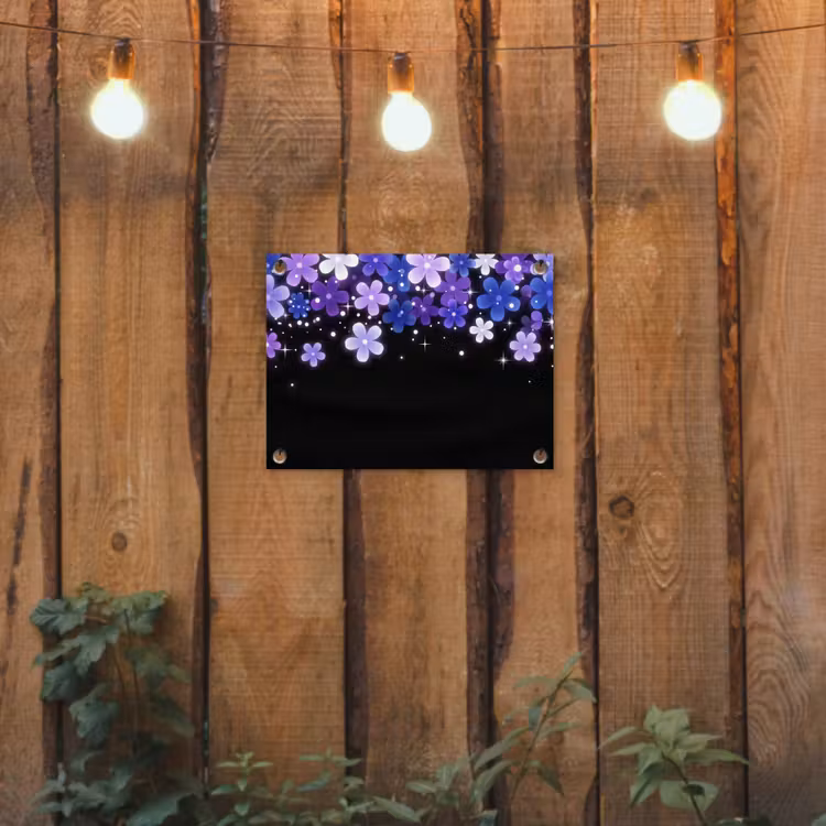 Gartenposter - Blumen – Lila – Modern — 2