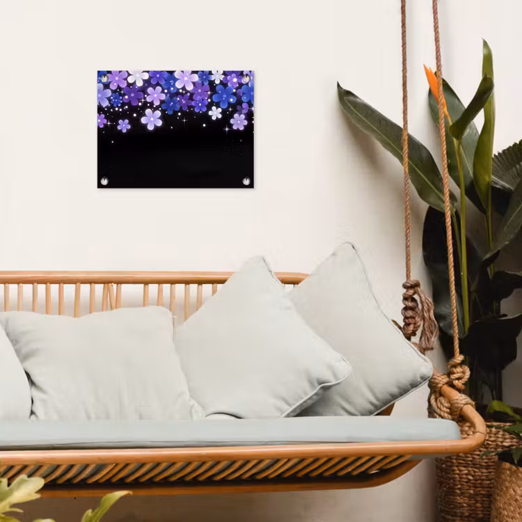 Gartenposter - Blumen – Lila – Modern — 4