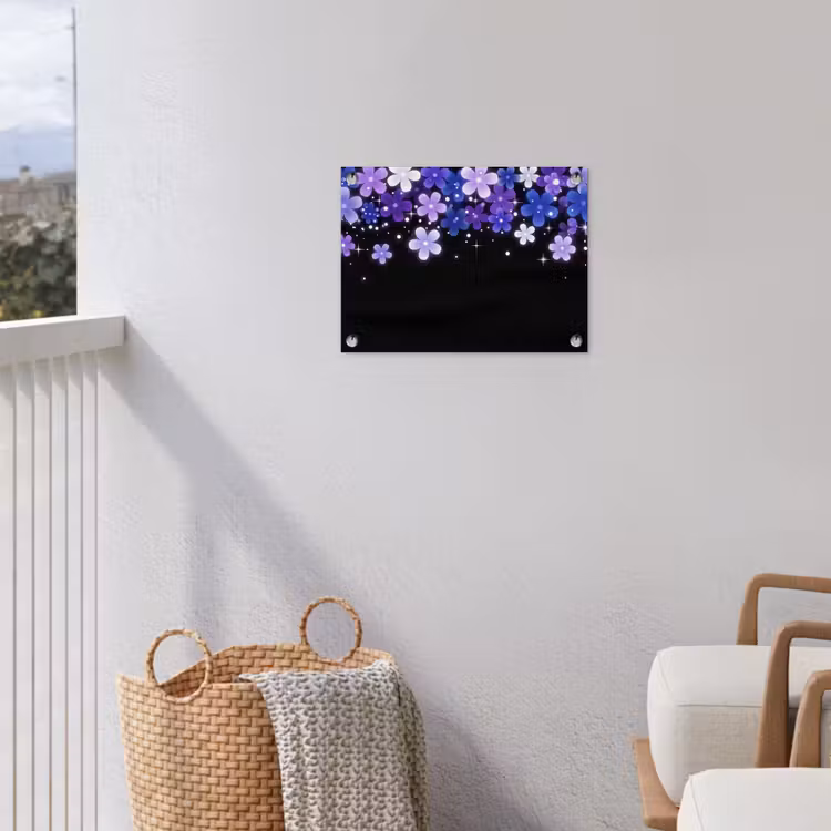 Gartenposter - Blumen – Lila – Modern — 5