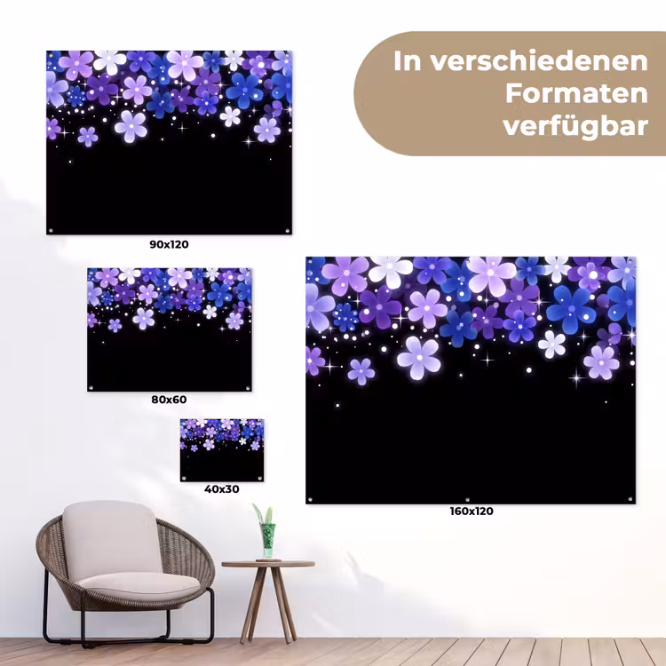Gartenposter - Blumen – Lila – Modern — 6