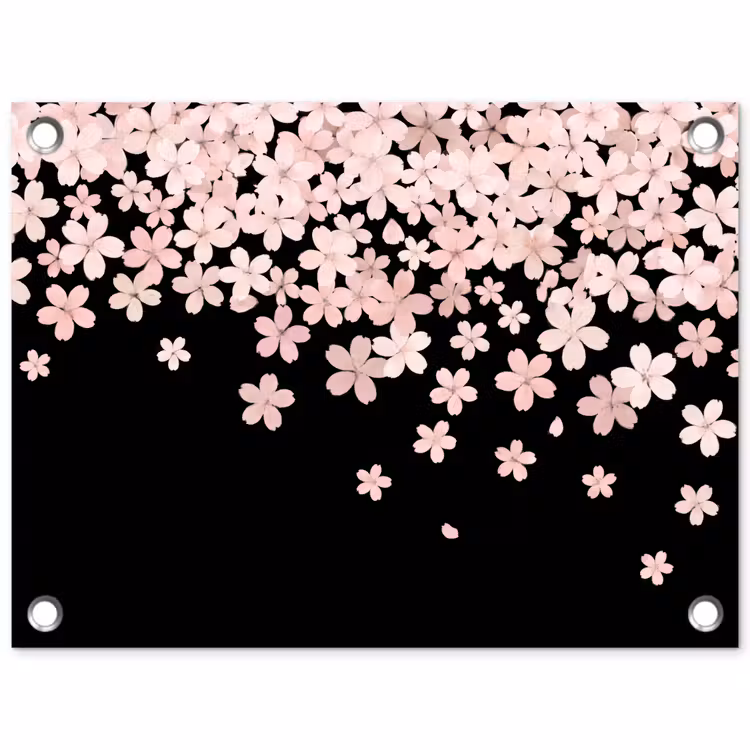 Gartenposter - Rosa Blumen – Natur — 1
