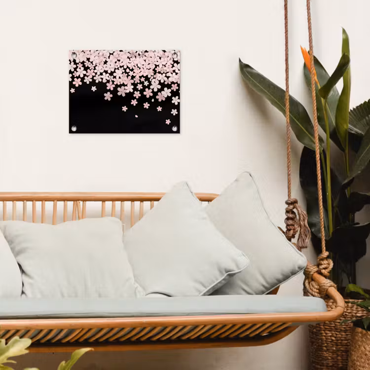 Gartenposter - Rosa Blumen – Natur — 4