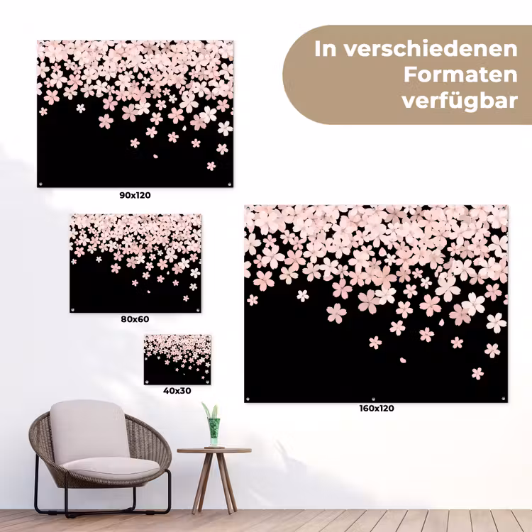 Gartenposter - Rosa Blumen – Natur — 6