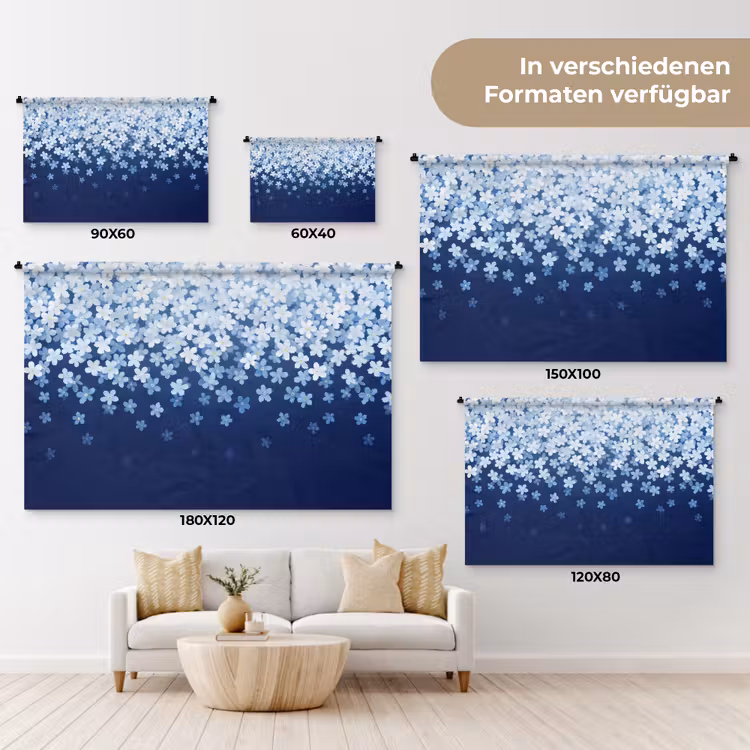 Wandteppich - Blumen – Hängend – Dekorativ — 8