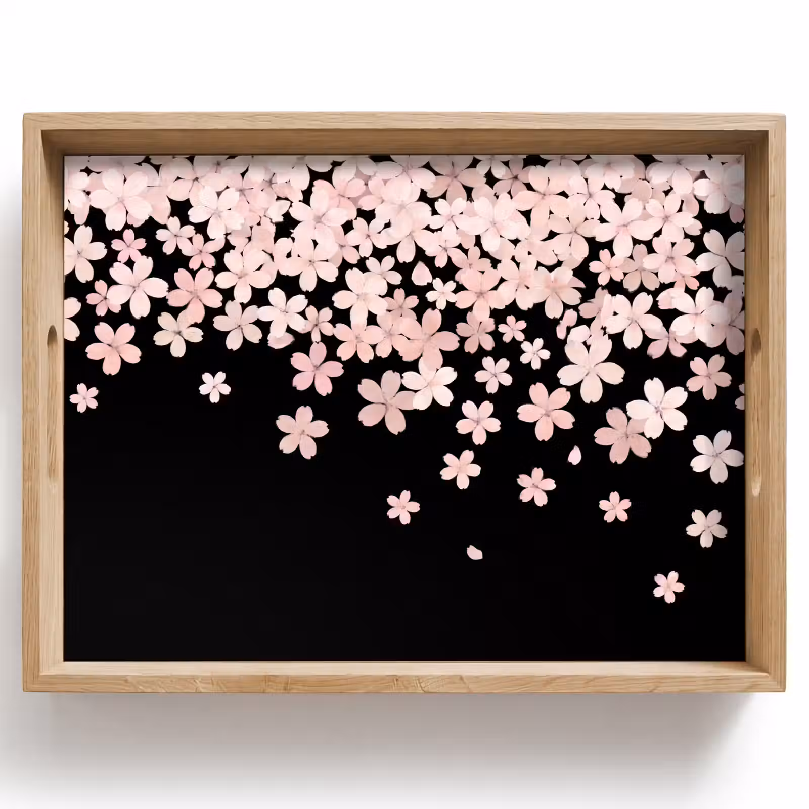 Tablett - Rosa Blumen – Natur — 1