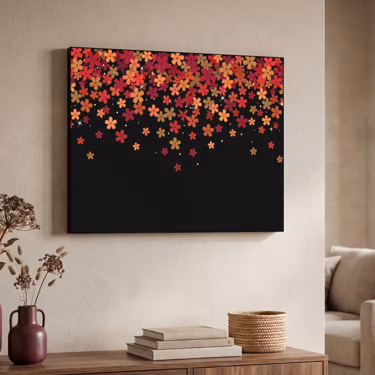 Art Frame - Blumen – Abstrakt – Orange — 3