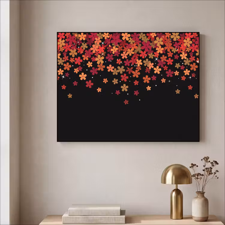 Art Frame - Blumen – Abstrakt – Orange — 4