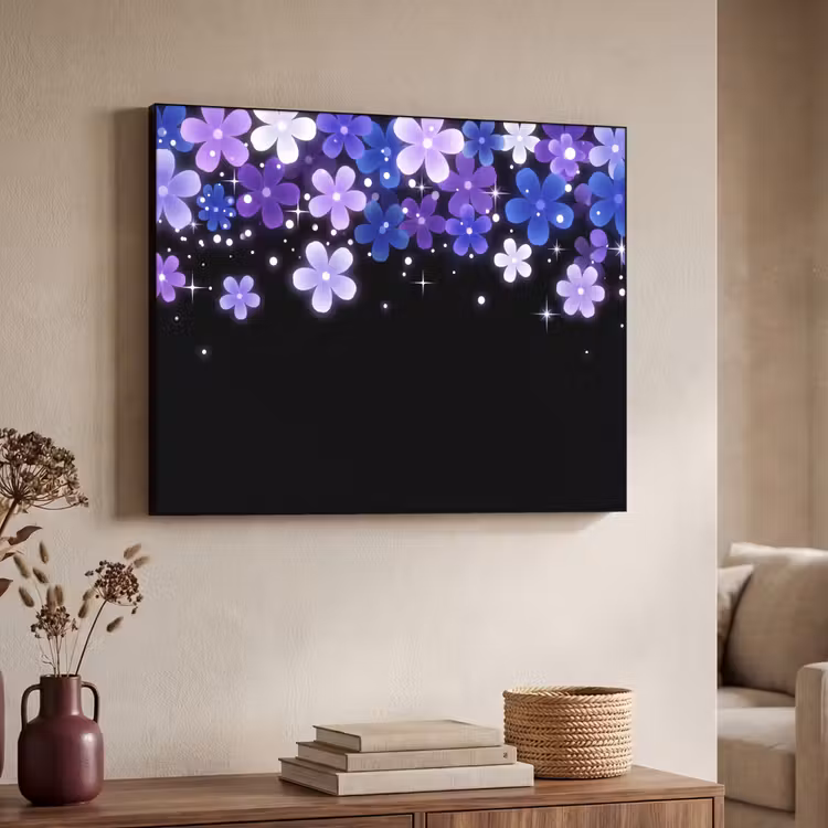 Art Frame - Blumen – Lila – Modern — 3